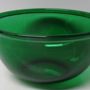 Anchor Hocking Fire King Forest Green Beaded Edge 6 Inch Kitchen or Utility Bowl